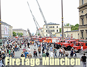 FireTage in München mit Weltrekordversuch - 52.000 bewunderten die größte Parade mit Feuerwehr- und Einsatzfahrzeugen weltweit am 29.05.2016 (©Foto: Ingrid Grossmann)